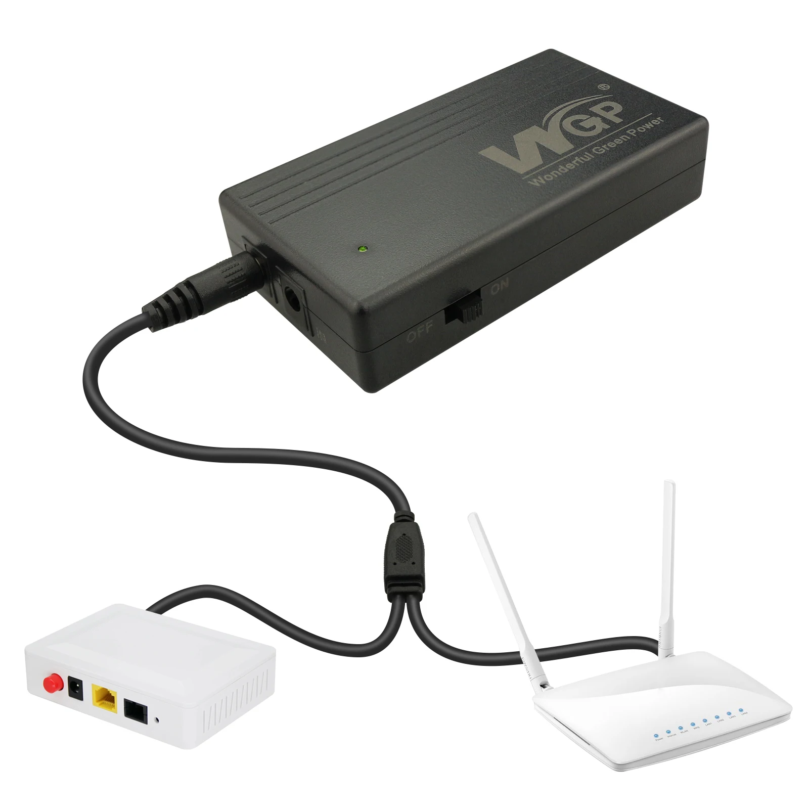 WGP UPS Router Wifi Backup DC 9V 12V Mini UPS for Wifi Router Modem CCTV Camera Home