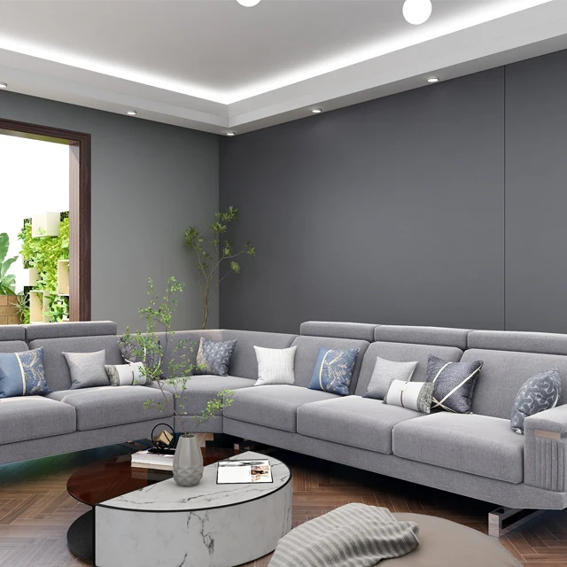 Corner Sectional Sofa Sofa Set Good Price Simple Office Building Gsv