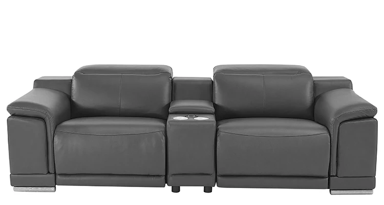 Storage Functional Electric Recliner Sofa Automatic Couch Leather Sofa ...