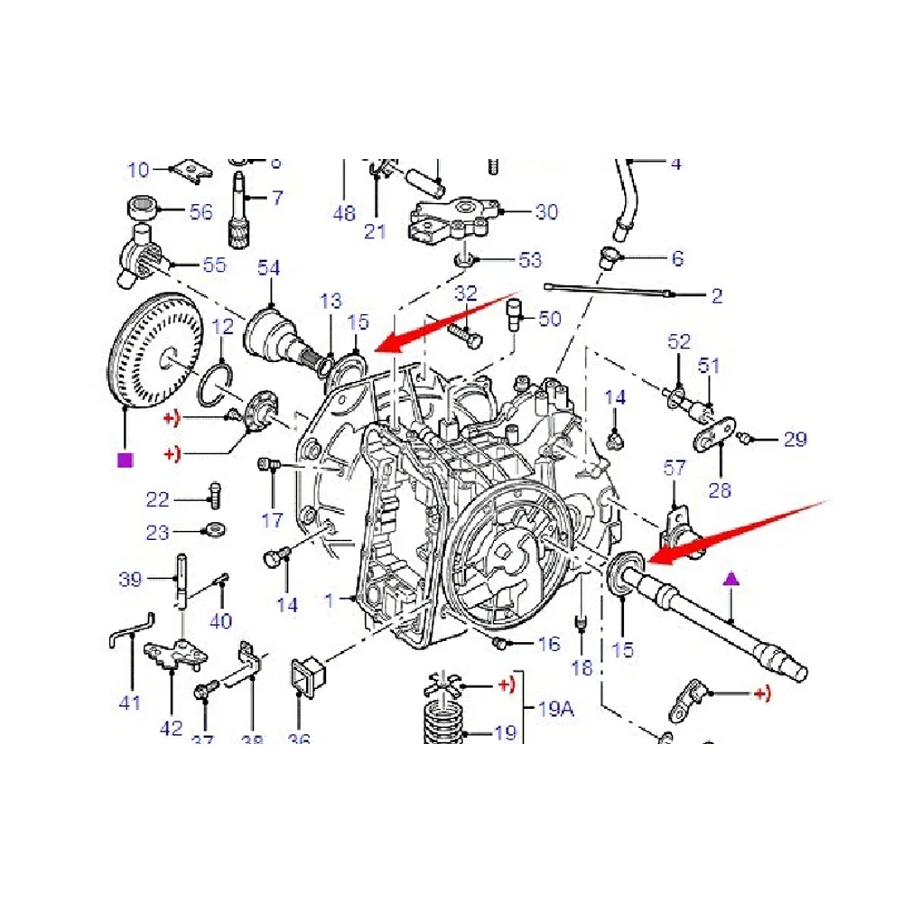 6873427 F3RP7H260AA Axle Oil Seal at for Ford Mond — 2