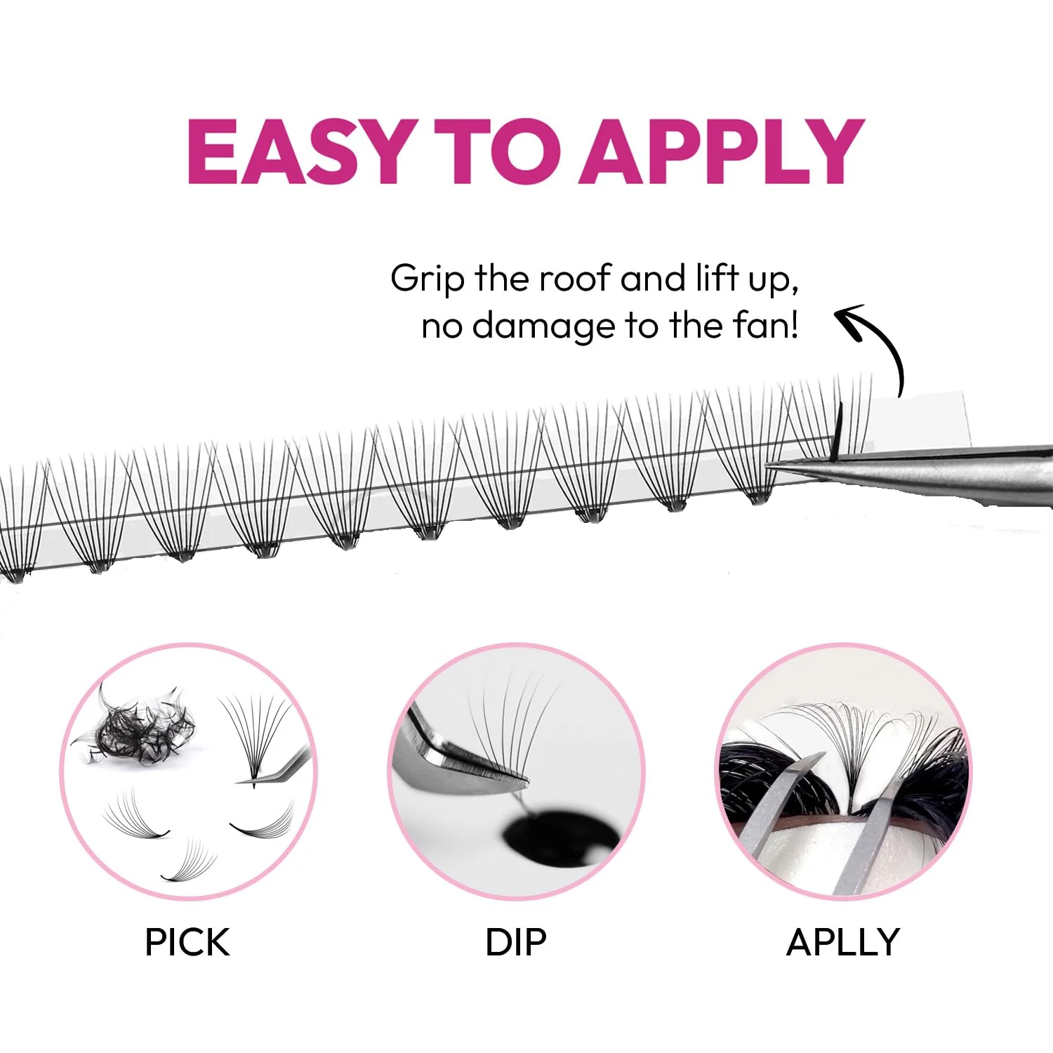 Premade Loose Fans Eyelash Oem 520mm Mink 3d 5d 7d Viet Nam Eyelash