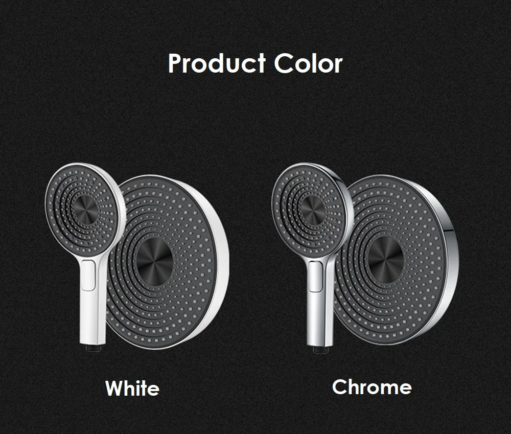 New Massage Shower 3 Functions Large Panel Handheld Booster Shower Head ...