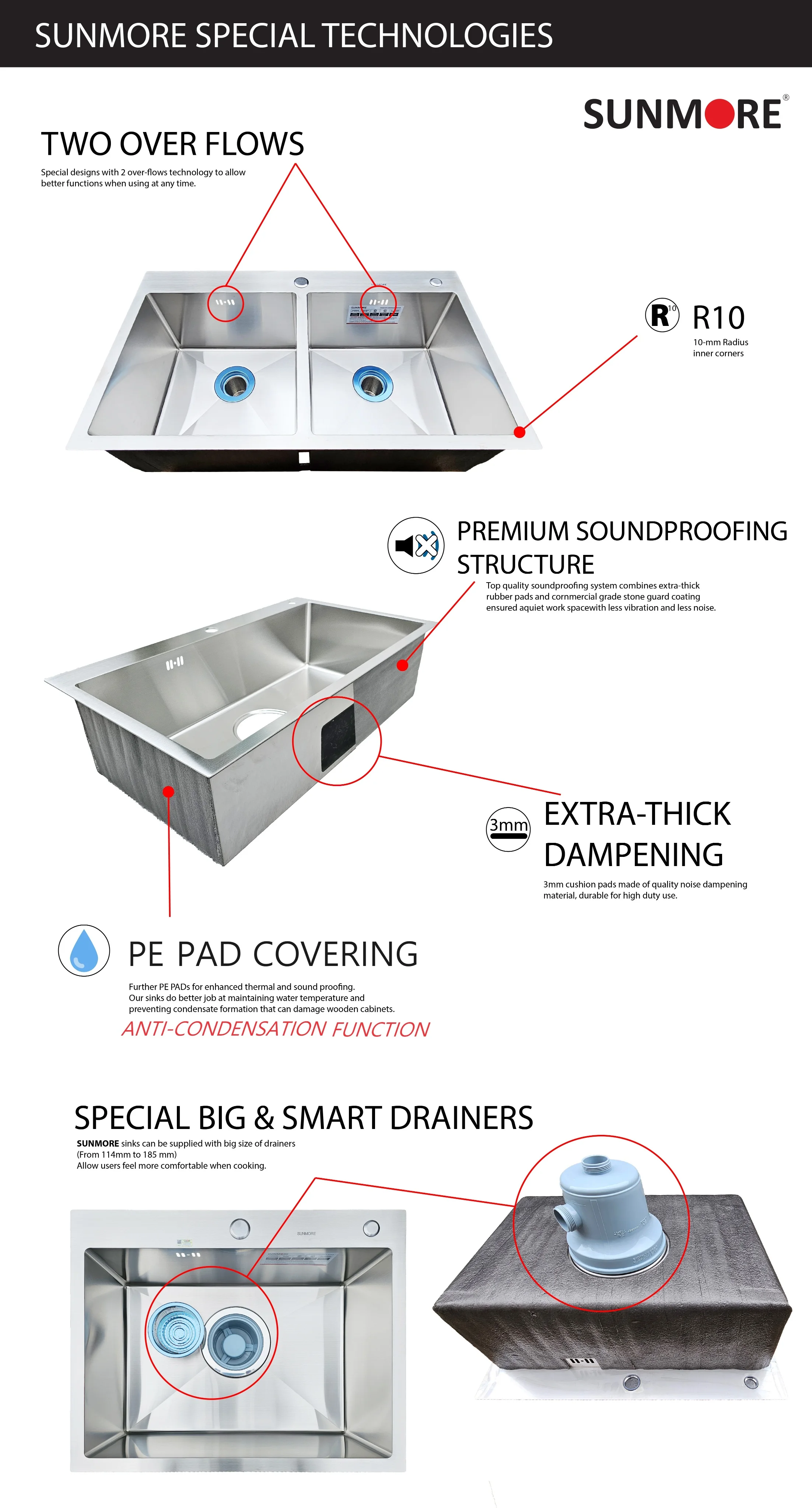 2023 Best Selling Single Bowl Large Handmade Kitchen Sink At Most