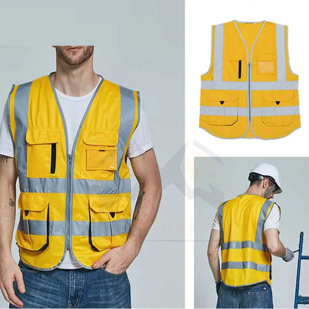 Outdoor Work Wear Clothing Safety Vest Low Moq Breathable Safety Vest