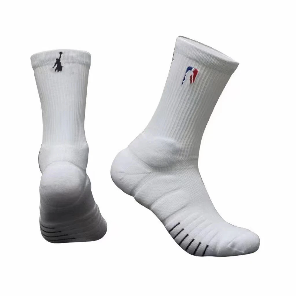 Men Thick And Comfort Fiber Crew Socks For Basketball Cycling Tennis