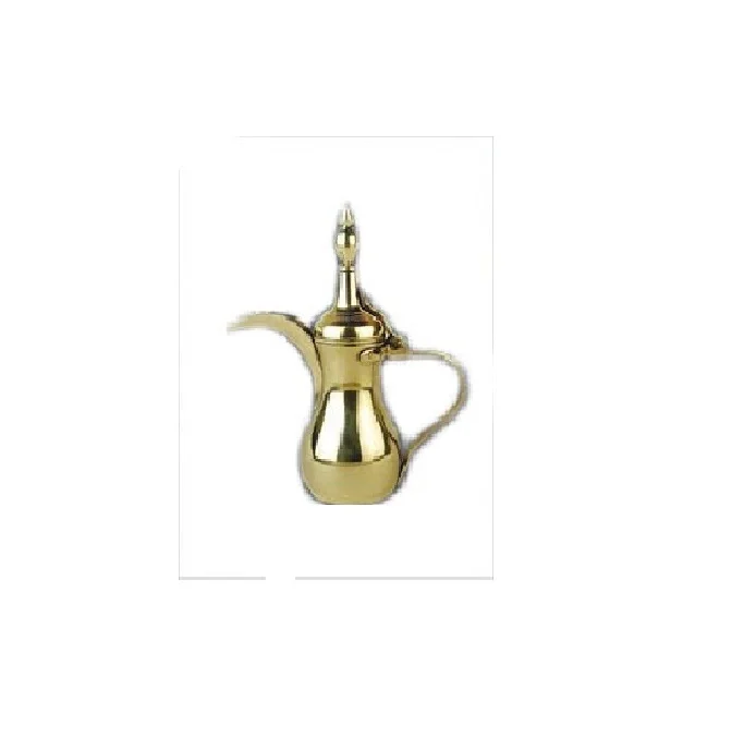 Luxurious Metal Shiny Teapot Customized Color Handmade Decorative Wholesale Dallah Table Top Affordable Metal Coffeepot