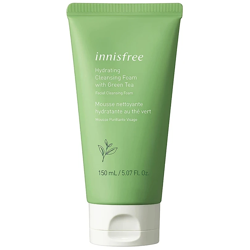 Innisfree Green Tea Hydrating Cleansing Foam Creamy Face Cleanser 