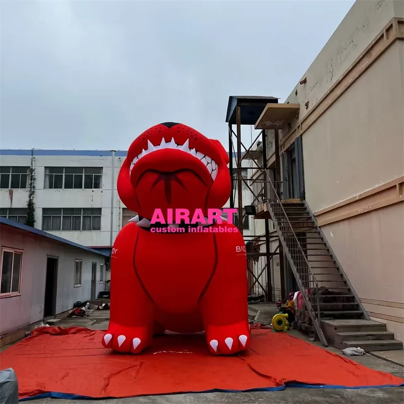 【新品・未使用品】草間弥生 Balloon [red / mascot] Red Inflatable Pit Bull Mascot Balloon - Customized Fun