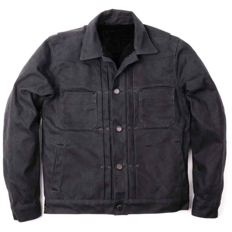 Biker Waxed Canvas Jacket Men's Jackets