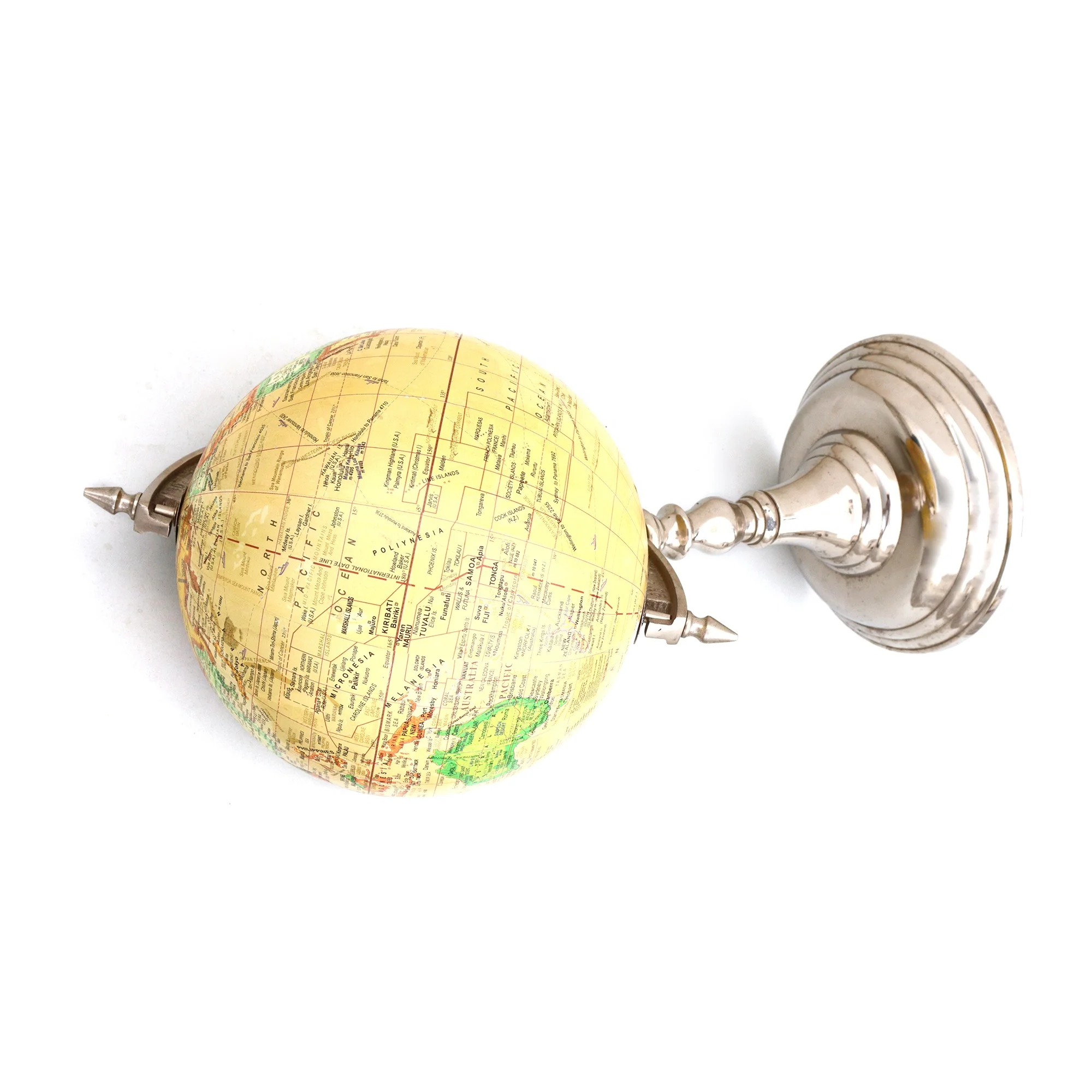 Украшение в виде глобуса с серебряной подставкой, украшение в виде глобуса для офиса, подарок на день рождения, свадебный подарок, декоративный Глобус