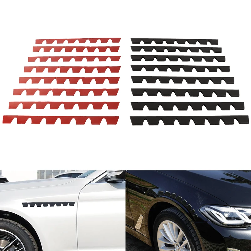 8pcs\set Universal Car Bumper Strip Scrape Protector Skid Plate Guard