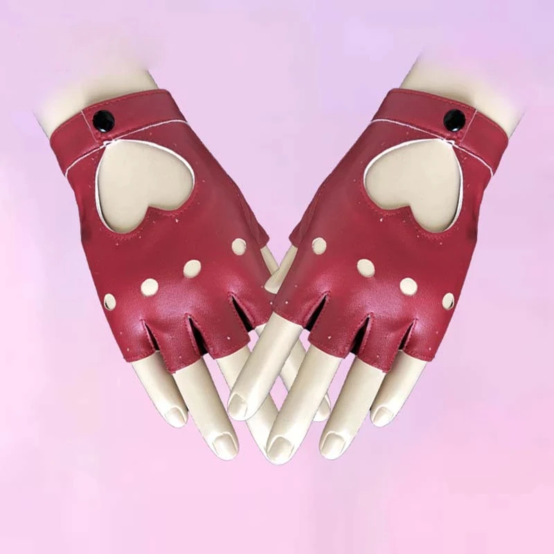 Высококачественные перчатки для вождения без пальцев из искусственной кожи спортивные черные мужчин и женщин