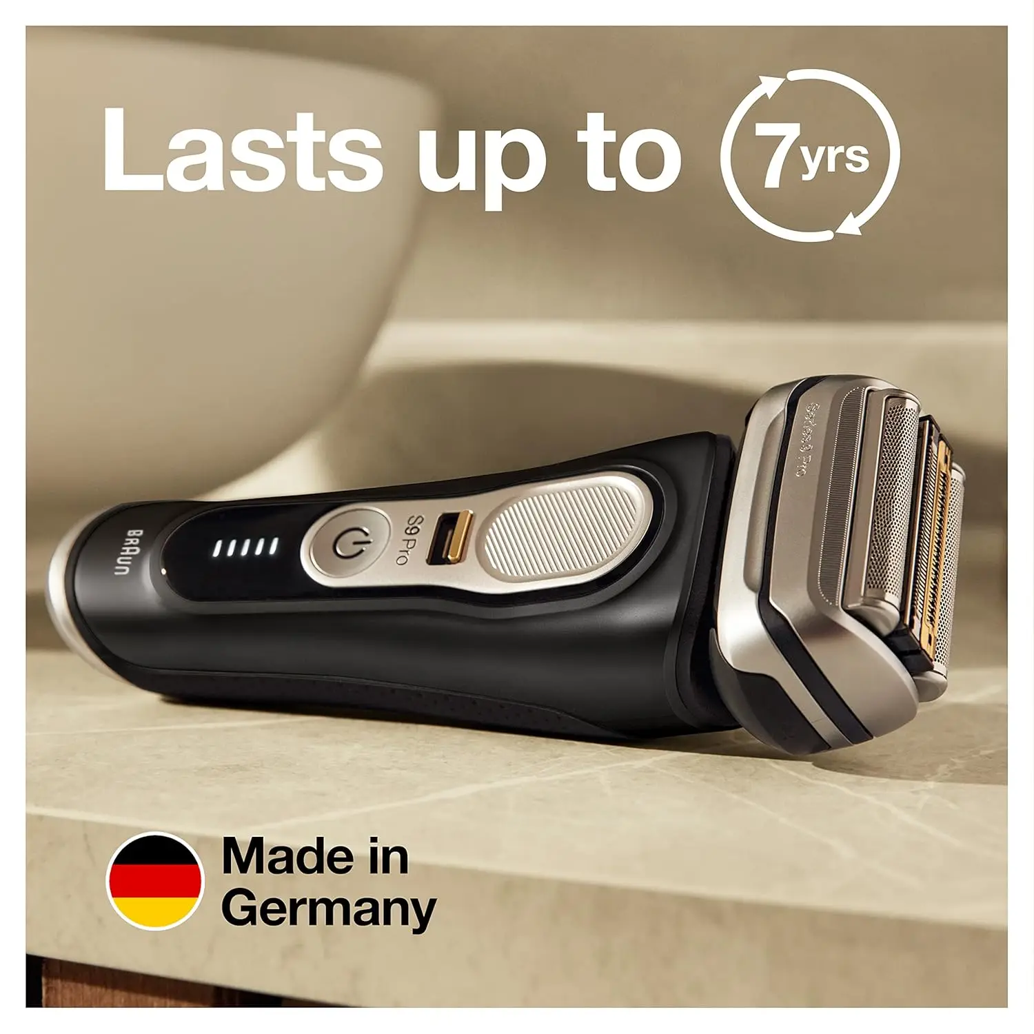 Braun Electric Razor Waterproof Foil Shaver For Men Series 9 Pro 9460cc Wet & Dry Shave,With