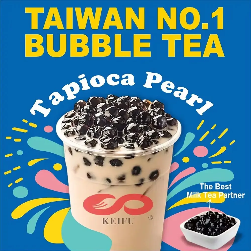 Taiwan-Made Cboba Brand Tapioca Pearls 4mm/8mm/10mm Sizes Coconut Milk Infused Convenient To-Go Bag