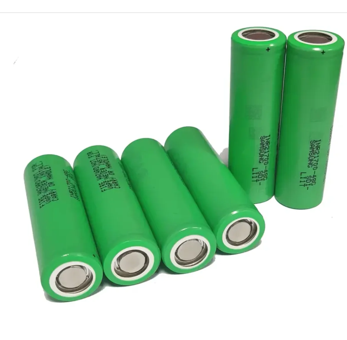 Inr21700 48g 3.7v 5000mah 24v 36v 48v 60v 72v 21700 Lithium Battery