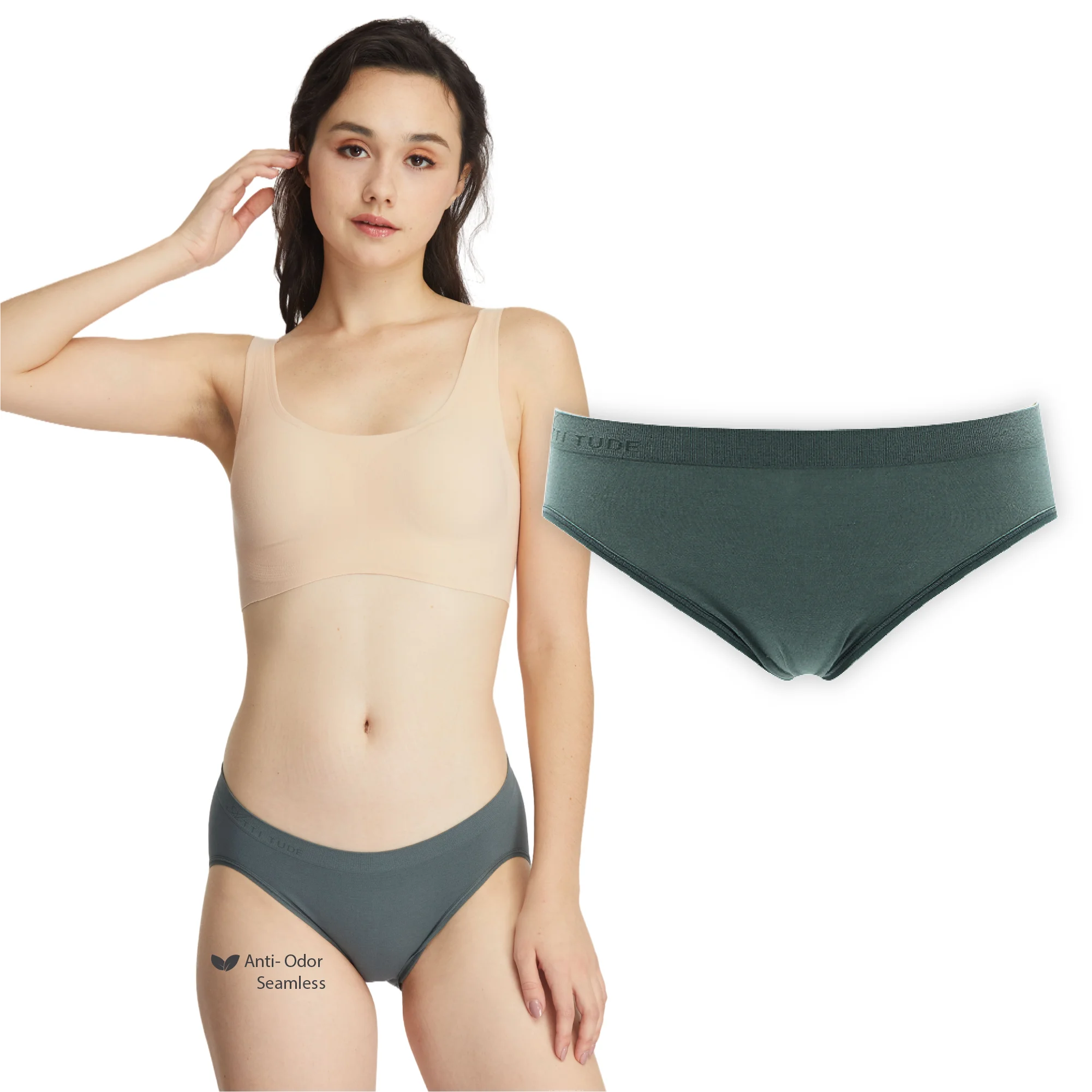 ATTI TUDE Anti-Odor Seamless Women's High Waist Underwear Panties - Shop  ATTiTUDEif Women's Underwear - Pinkoi