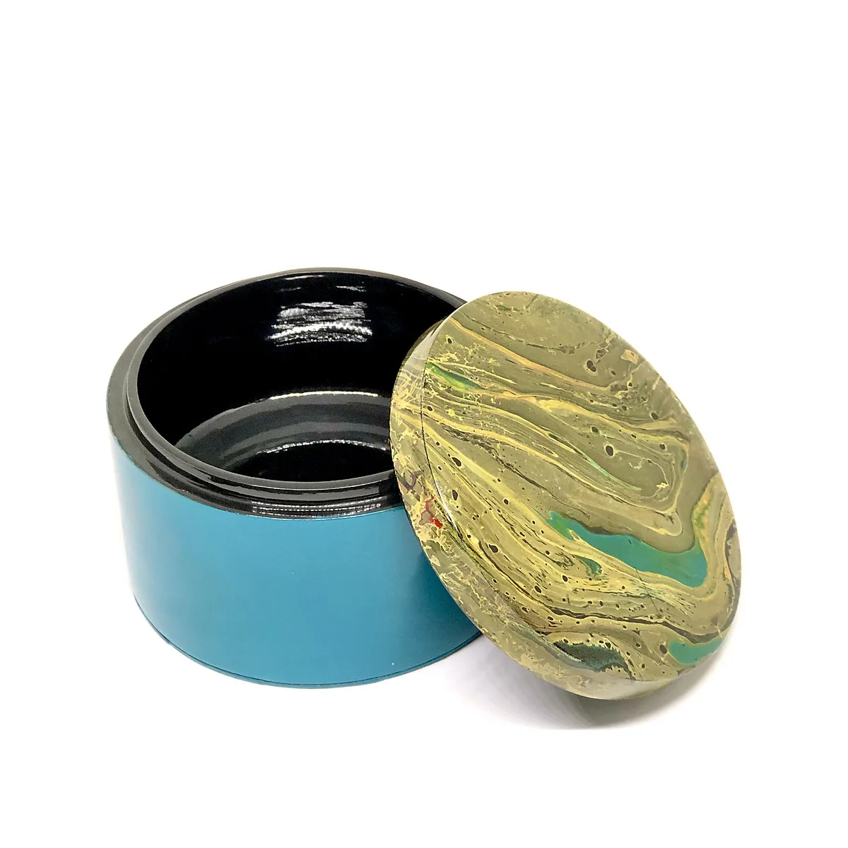 Высококачественный набор из 3 уникальных роскошных окрашенных лаковых коробок круглые колонны распродажа оптом Лучшая цена оптовый поставщик