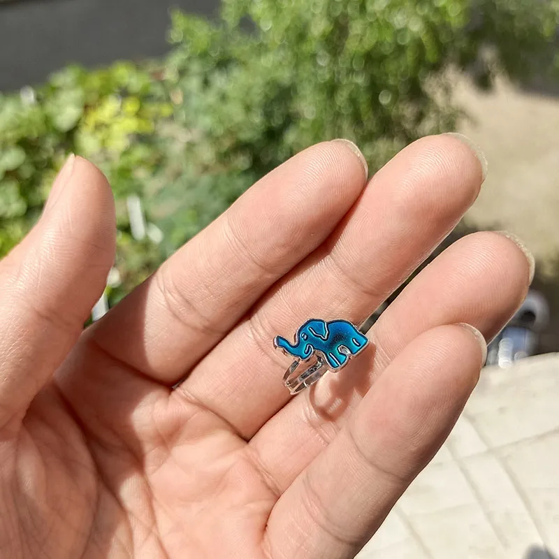 Low MOQ 10pcs Wholesale Bulk Cheap Jewelry Girls Changing Color Kids Mood Rings