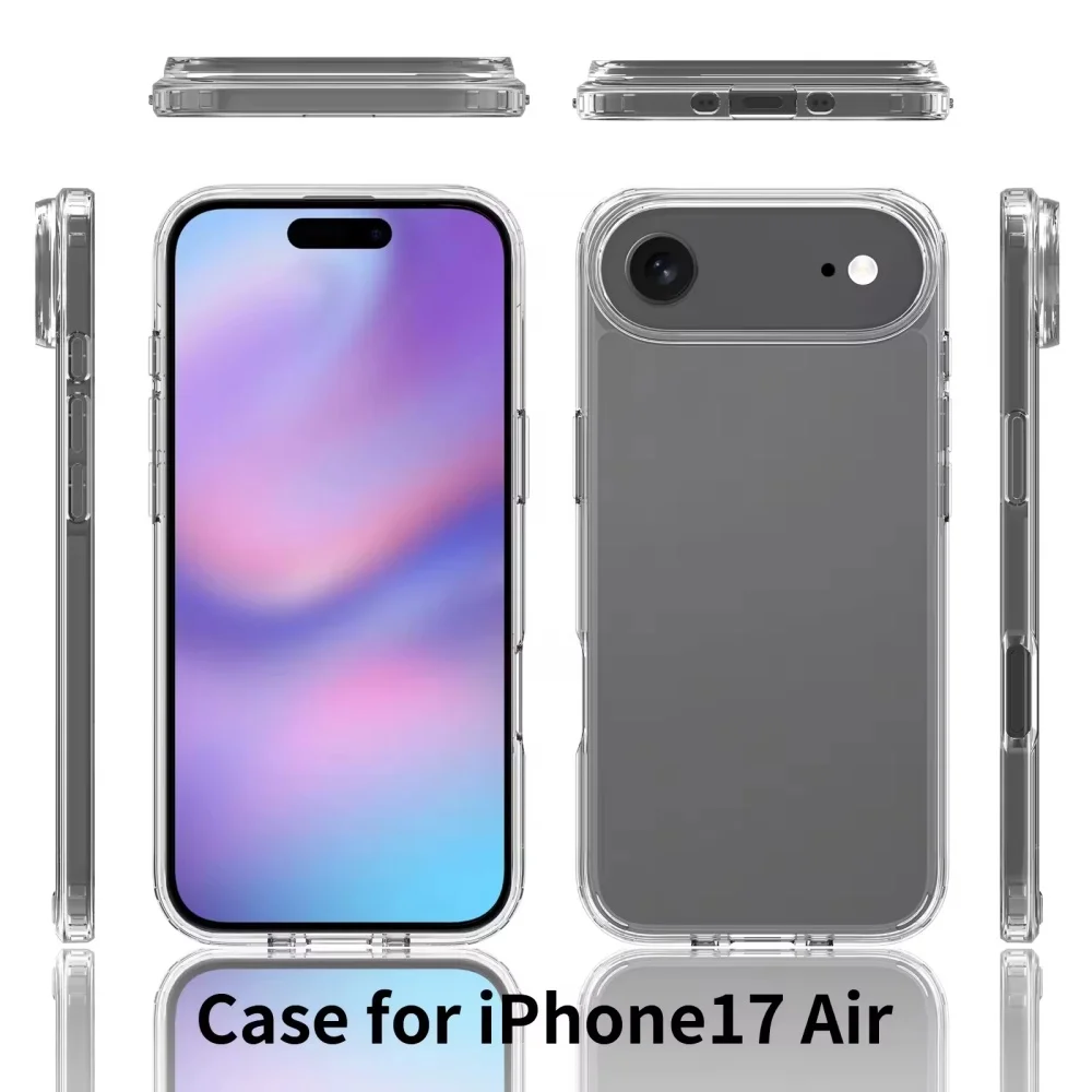 product clear phone case for iphone 17 air 2in1 tpupc ultra thin  shockproof lightweight protection laudtec-9