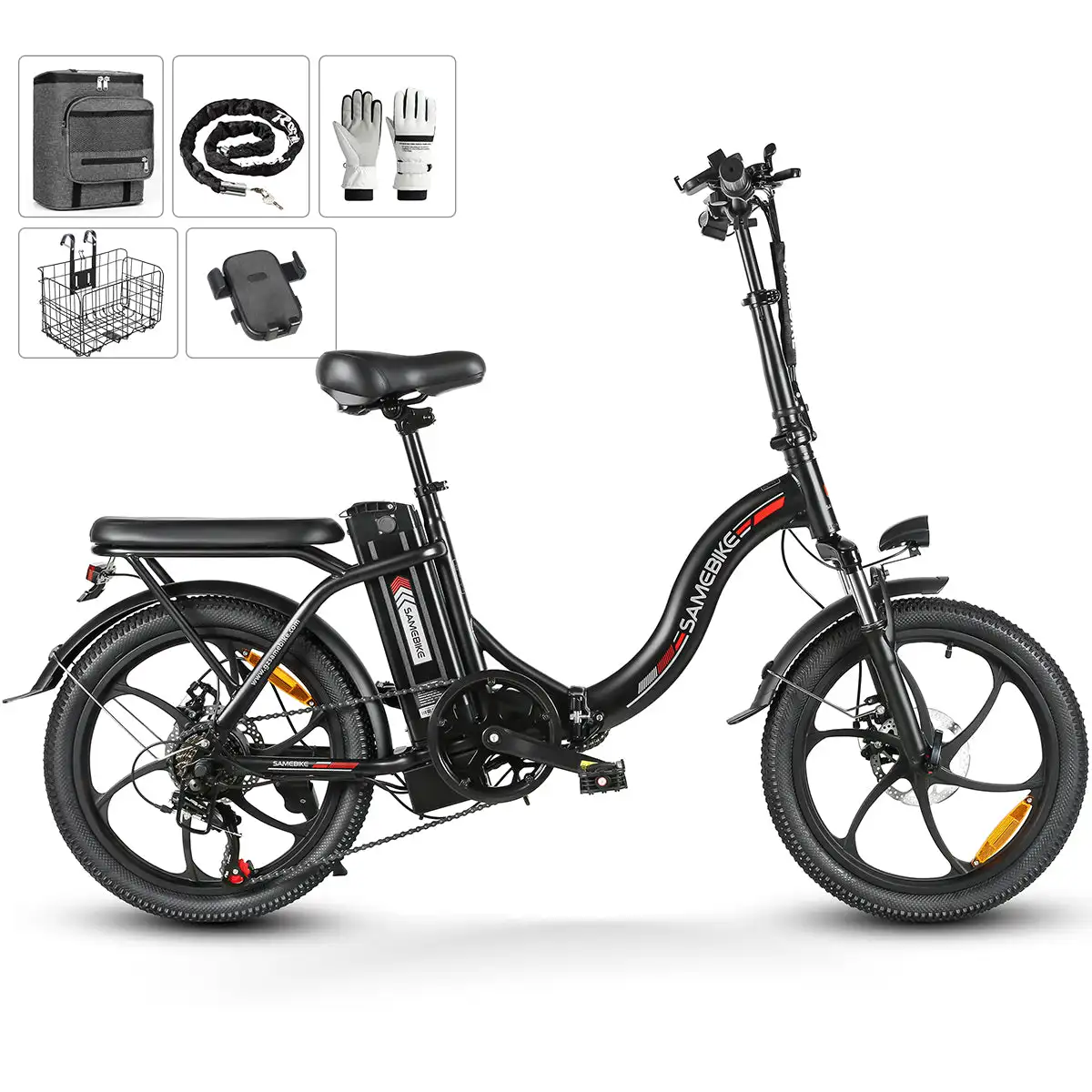 CY20 MJ Portable Electric Bike 20-Inch Folding E-Bike 250W 12Ah Multicolor Lithium Battery Aluminum Alloy Frame Digital 36V