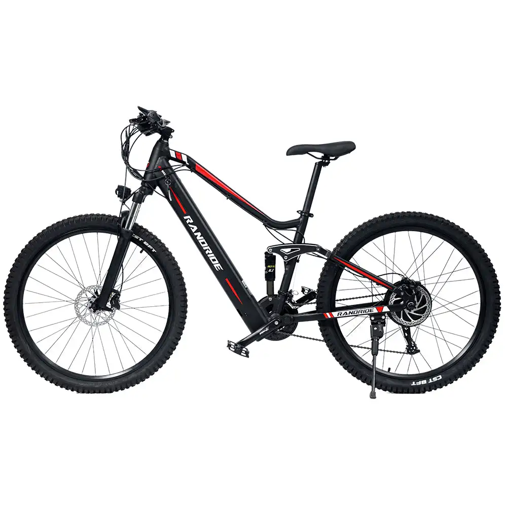 RANDRIDE YS90 Electric Mountain Bike 13.6A Battery with 500W/1000W Motor Full Suspension Aluminum Alloy Frame Max Speed 50KM/h
