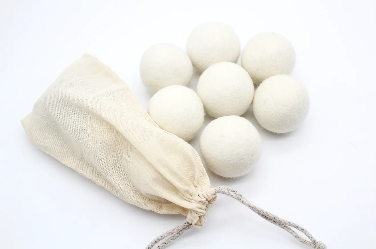 Amazon Best Seller 2023 Handmade White Laundry Dryer Ball Wool