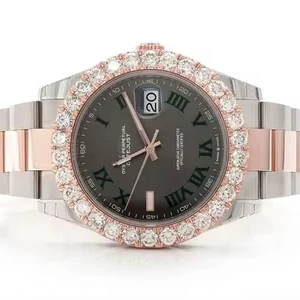 Luxurious Custom Moissanite Analog Stainless Steel Wrist Watch Iced VVS Clarity Passes Diamond Tester Branded Fashion Business