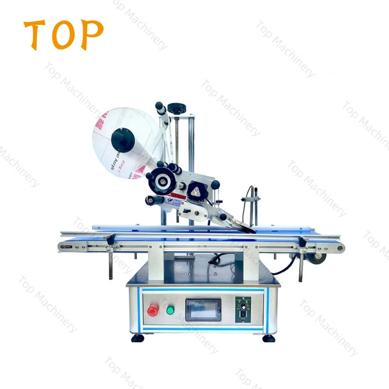 Plastic Mylar Bag Labeling Machine with Flat Surface Pouch Applicator ...