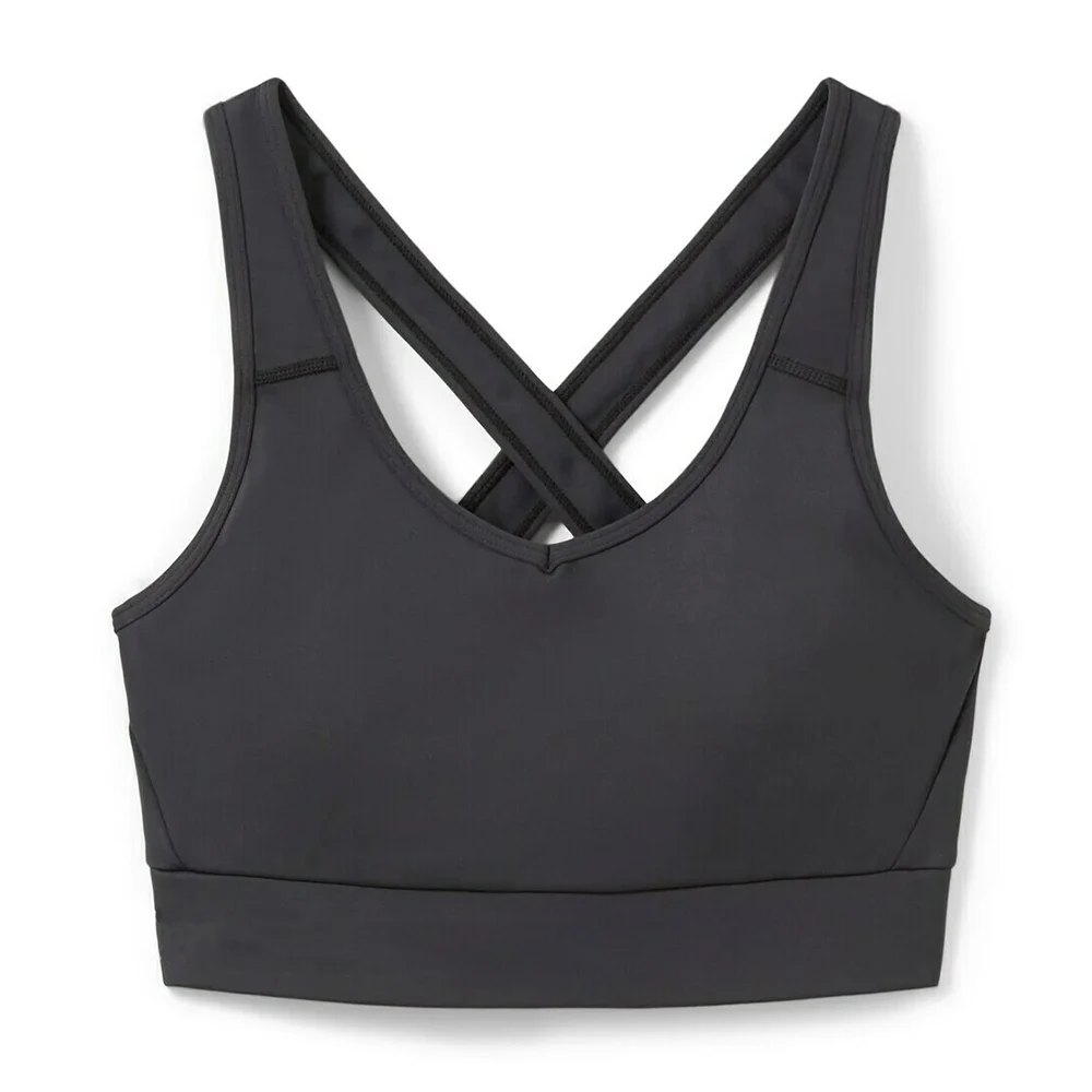 Breathable V Back Sports Bra with Built-in Pads Custom Logo Sleeveless Crop Tops Yoga Fitness One Shoulder Crop Sports Bra