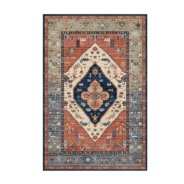 Machine woven Persian Carpet Rugs Made in China rubber backed machine washable Rugs Mat for Home Entrance Kitchen