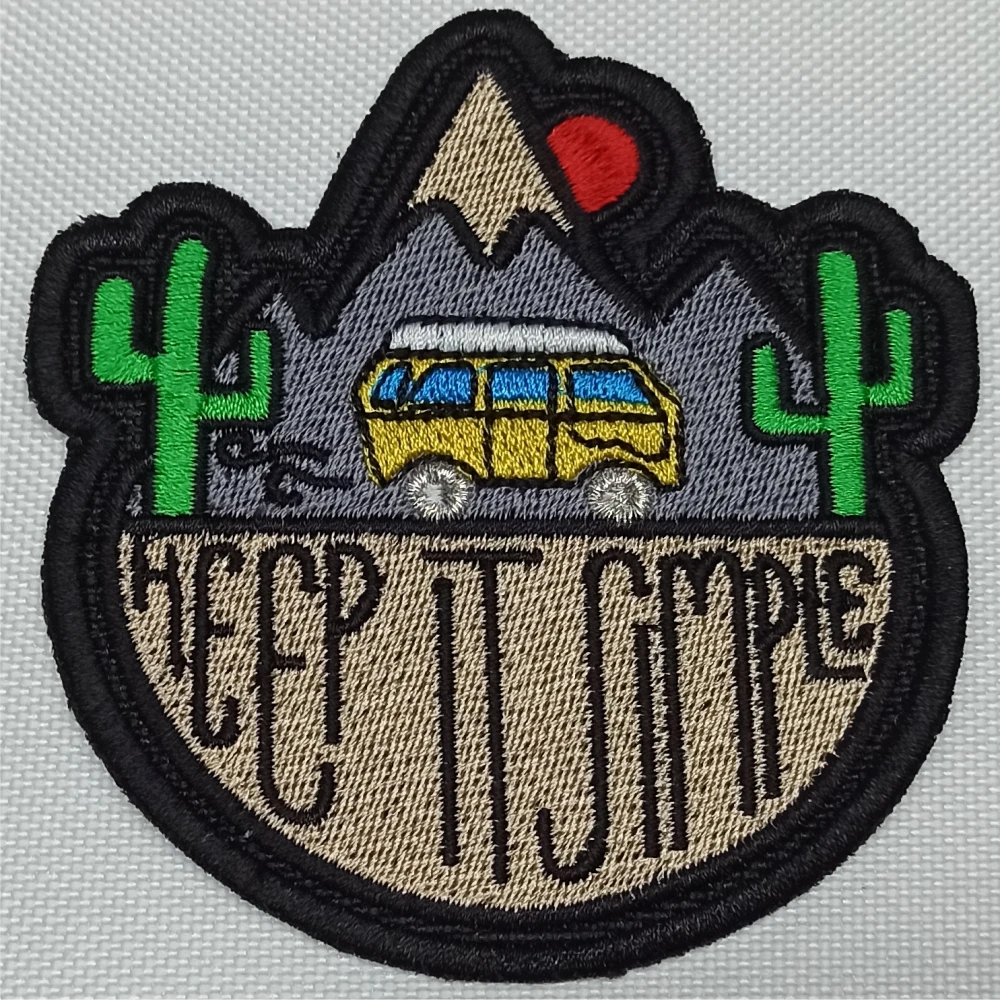 Italian Custom 3D Embroidered Patches | High Quality Iron on & Loop Sew-On Flower/Heart Logo Patches