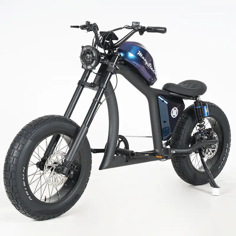 Mangosteen Chopper Electric Bike FT02 MINI 500W Motor 48V22.5AH Speed 25KM/H
