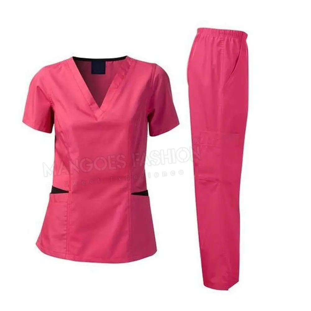 Plus Size Hospital Medical Nurse Uniform Stretch Breathable Women Sets