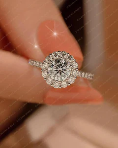 IGI Certified New Solitaire Lab Grown Diamond 14K White Gold 1.39ct Elegant Ethnic Wedding Engagement Anniversary Band Fine