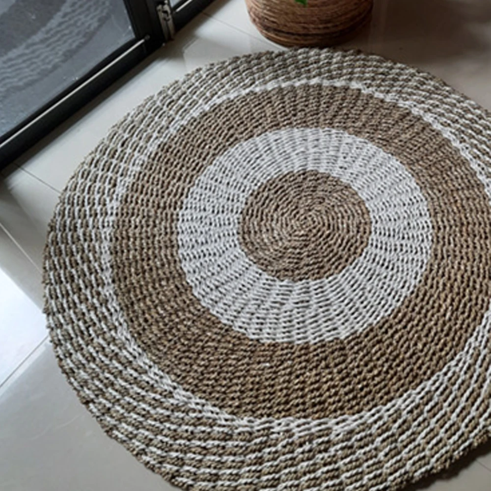 Round Rugs In Vietnam / Handmade Water Hyacinth Carpet / Rug For Home