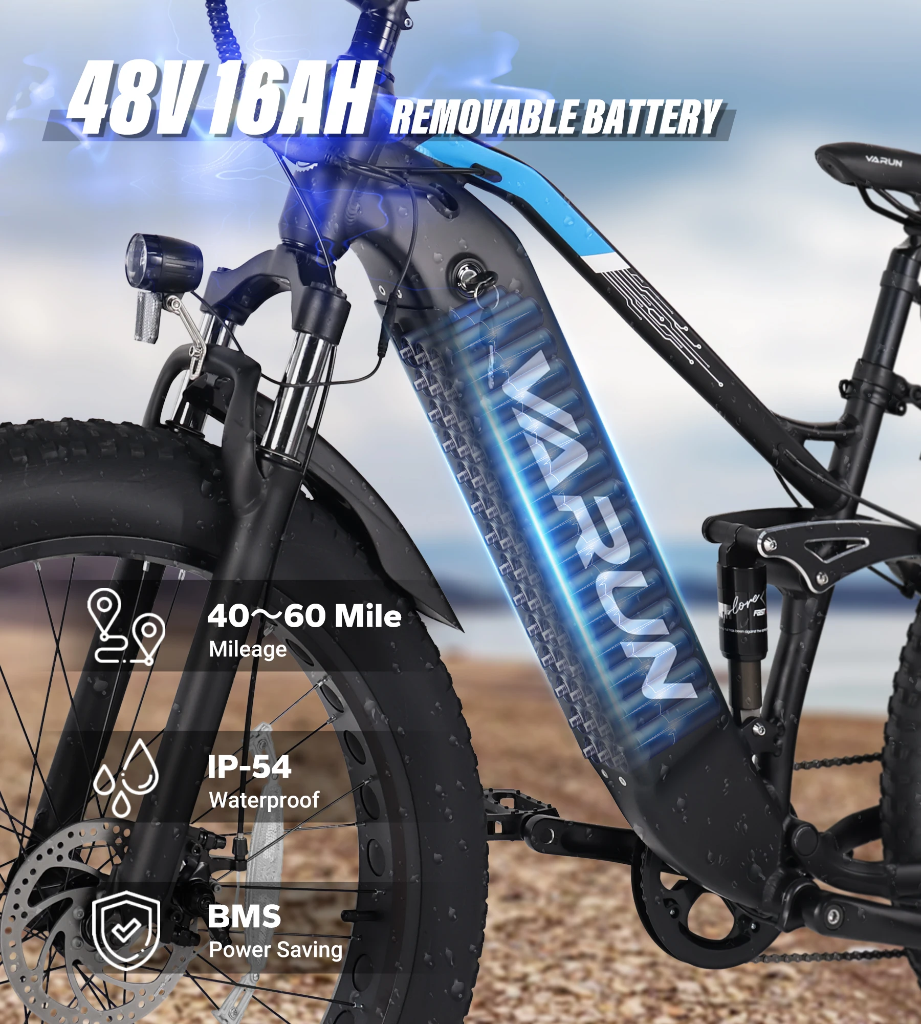 Factory Wholesale Free Shipping Throttle Motor Bike 48V 16AH 750W 26 Inch Fat Tire MTB Bike E Dirt Bike for Adults