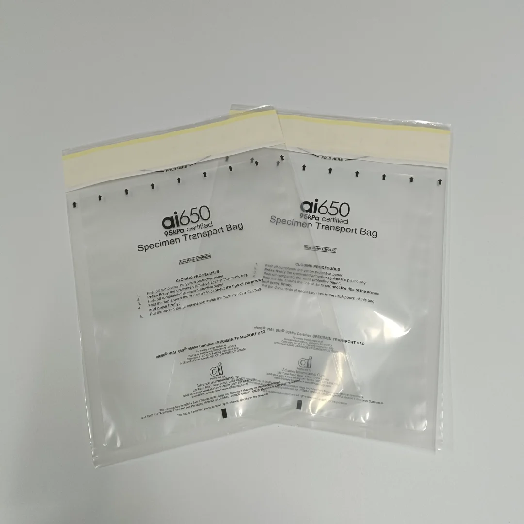 Biological Specimen Inspection Selfsealing Bag Transparent Medical