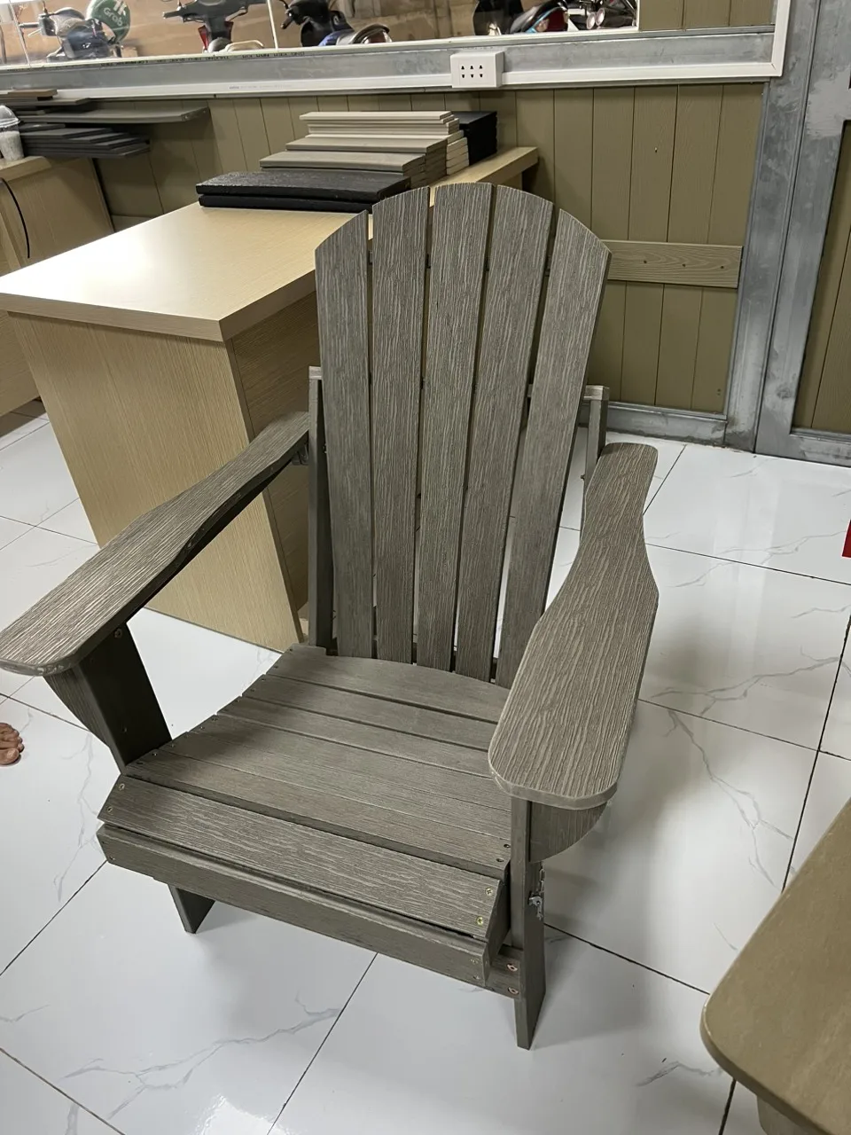 High Quality HDPE Rocking Adirondack Chair Outdoor Garden Sets Furniture From Vietnam