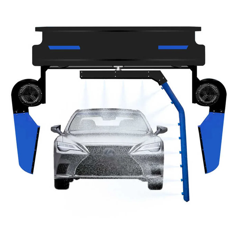 Automatic Touchless Car Wash Machine A-A-T360RD Dual Arm 12kw Fans 18.5kw Water Pump Electric Power Source