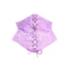Lavender Satin With Black Mesh