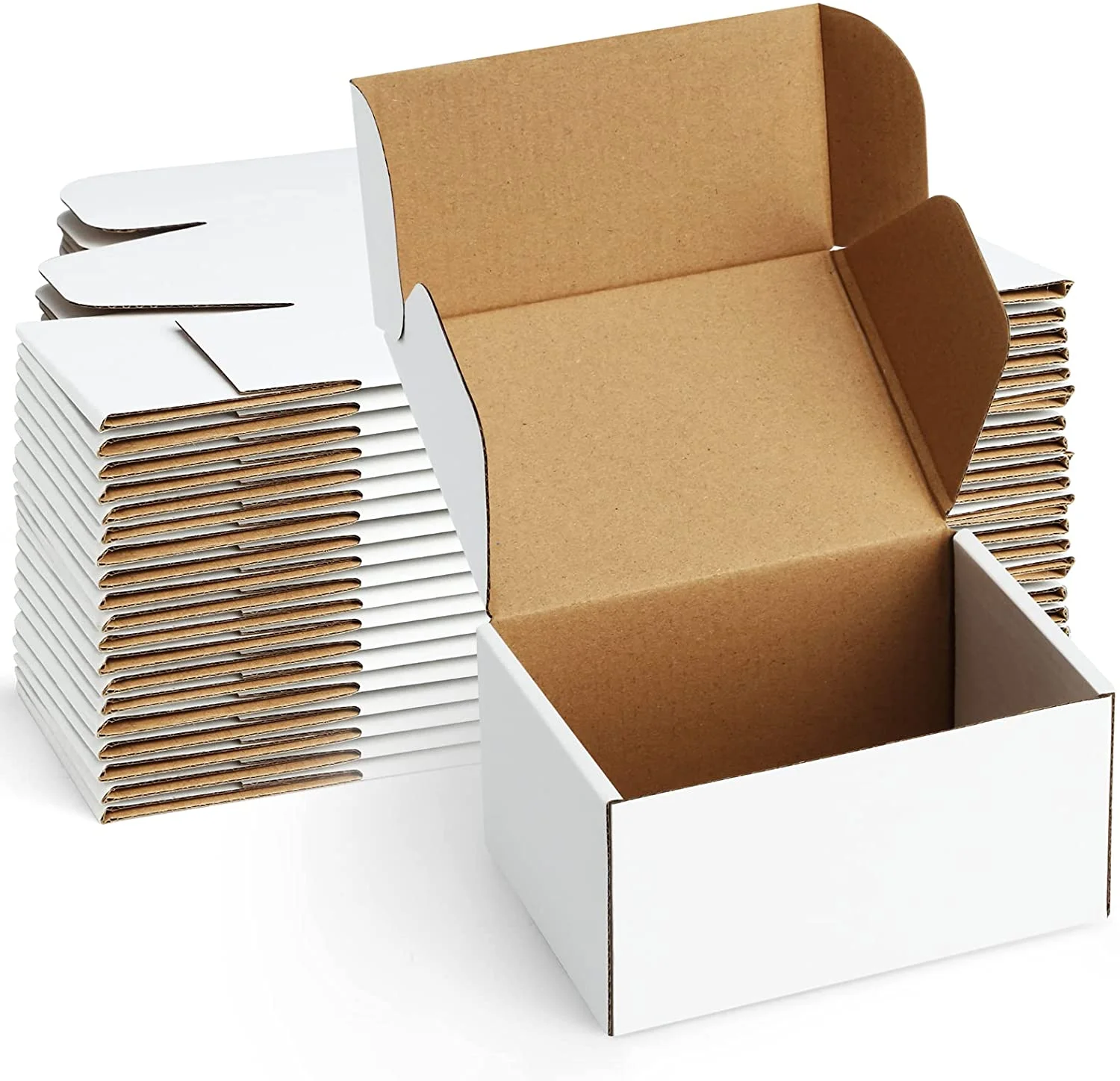 TH CB-173 Modern Shipping Boxes 6X4X3 Inches Small Mailing Boxes Pack ...