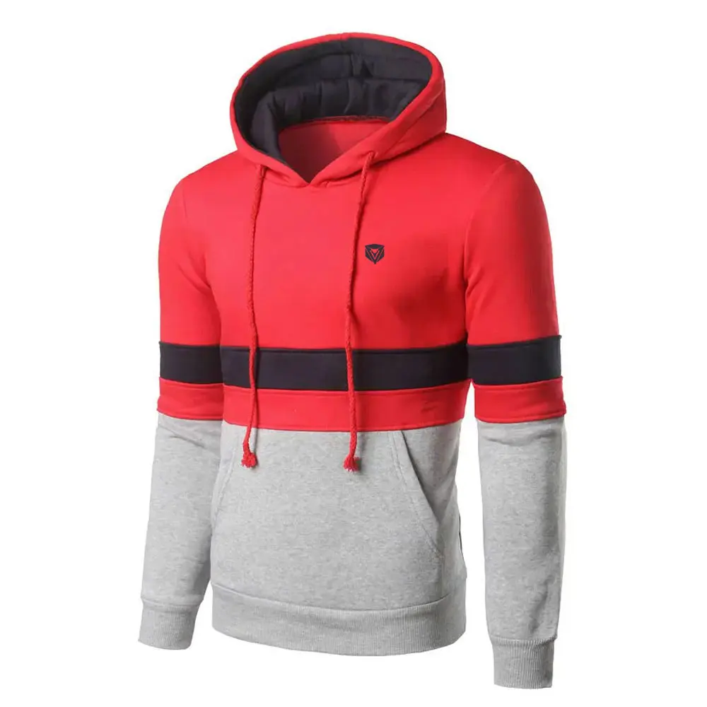 Pakistan Made Pullover Hoodies For Men Trendy Color Contrast Hoodies