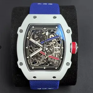 New High-quality Custom Ultra-thin 7.8mm Carbon Fiber Tourbillon Men's Mechanical Watch Fashionable Trendy Sports Casual Watches