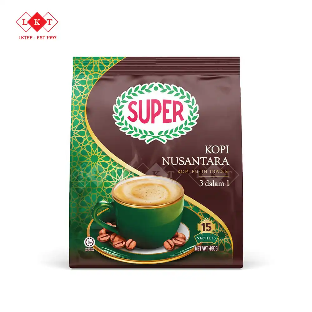 Super Charcoal Roasted Heritage White Coffee 3in1 Kopi Nusantara Flavor