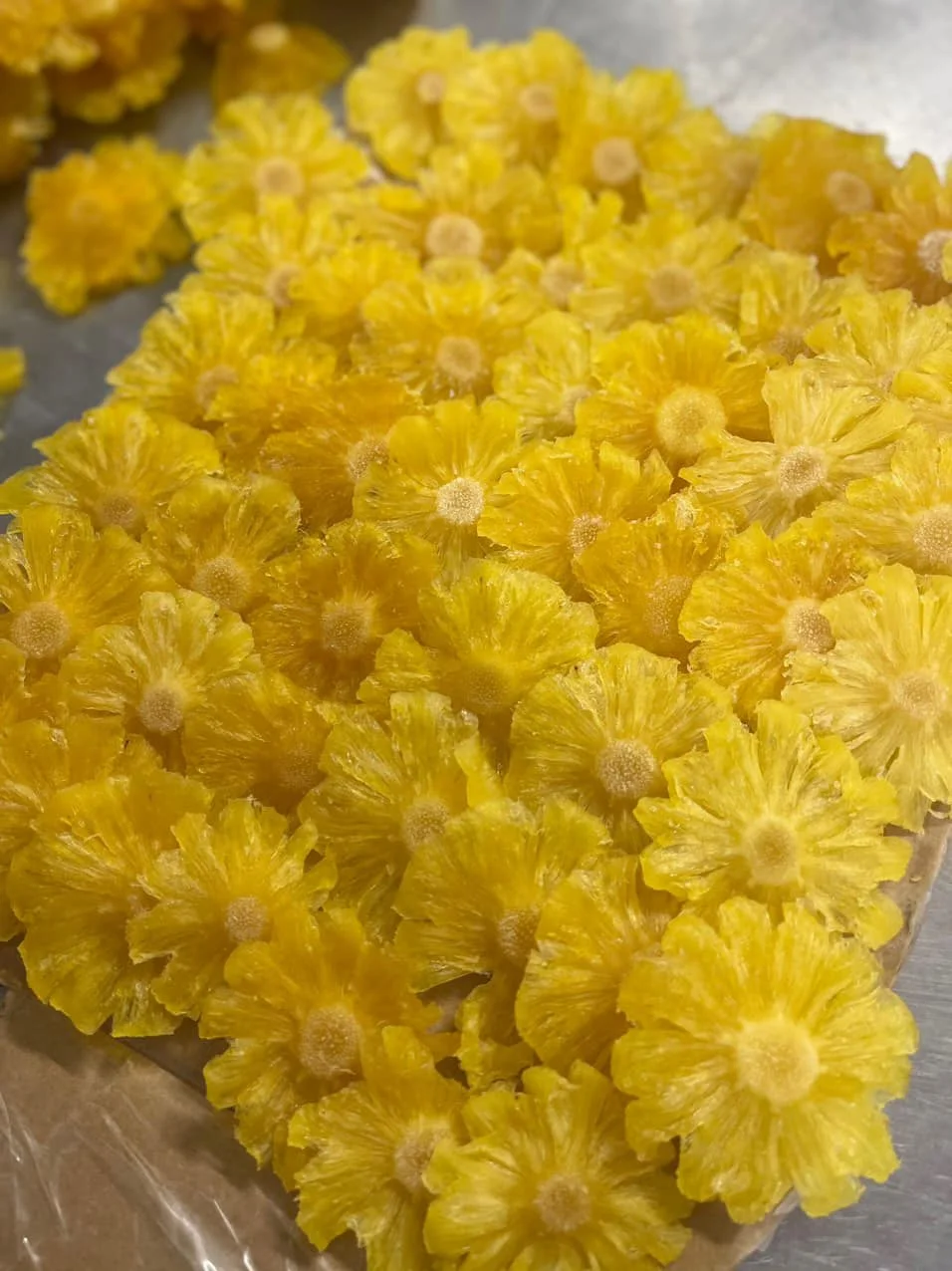 Dried Pineapple Slices Soft with Sugar Delicious Dried Fruit Tropical Exotic