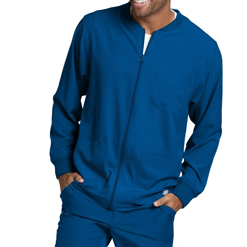 Oem Popular Design Men's Stretch Scrub Jackets Medical Scrub Workwear ...