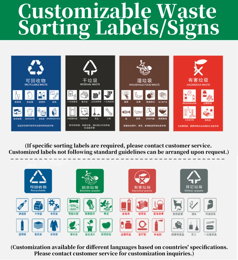 Wholesale Shopping Mall Recycle Bins Indoor 4 Compartment Metal Recycle