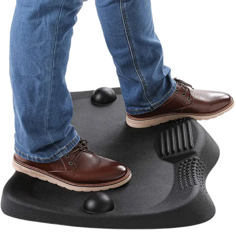 Premium PU Anti-Fatigue Kitchen Mat: Waterproof, Soft Foot Support & Non-Slip Standing Desk Floor Mat for Office