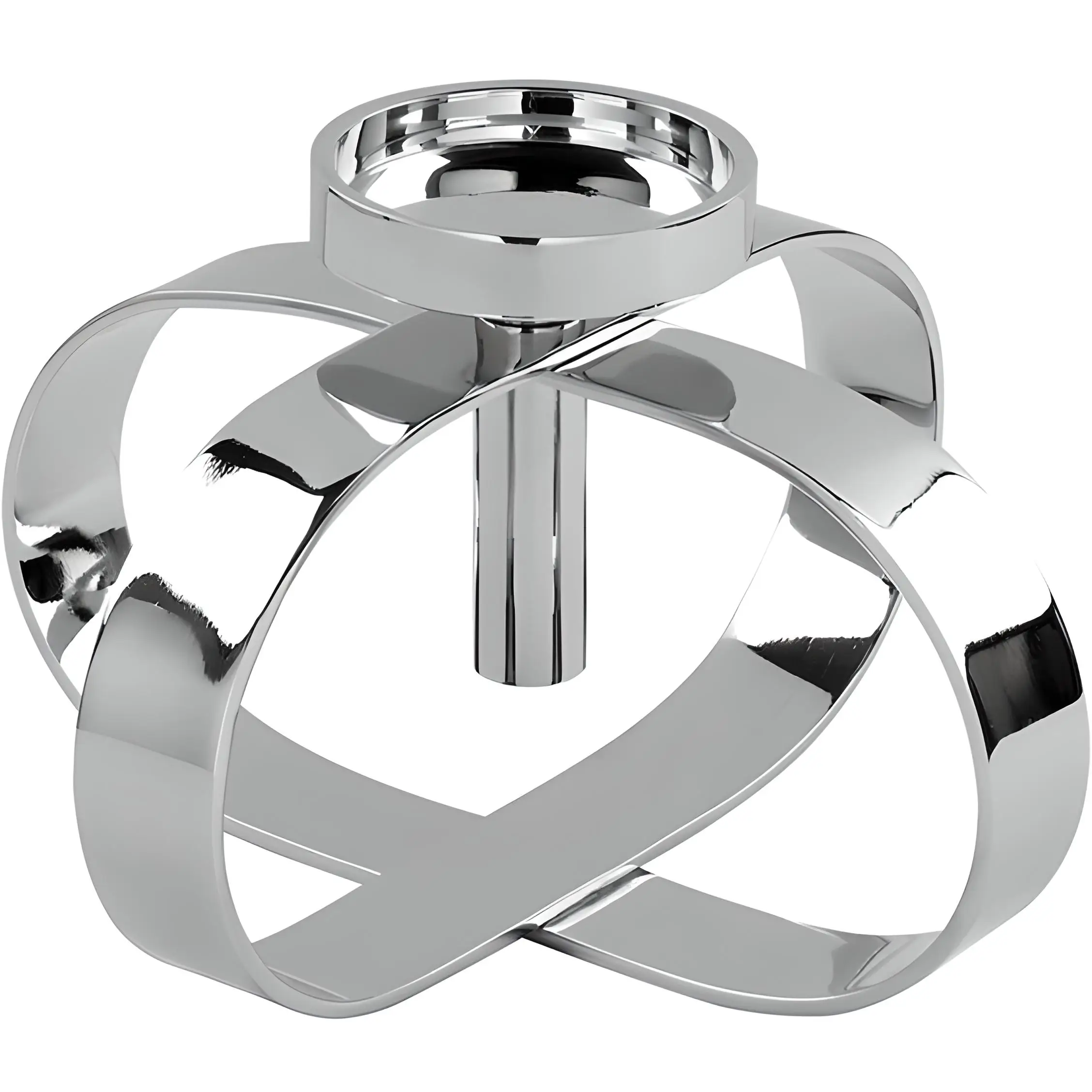 Minimal Design Metal Candle Holder Stainless Steel Electroplating