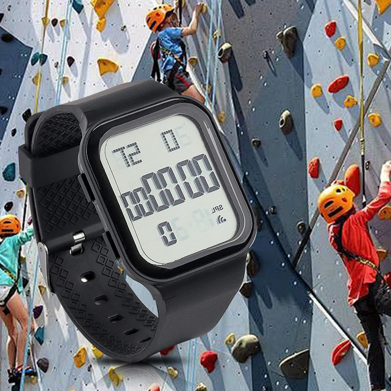 Square Large Dial Digital Display Watch Outdoor Sports Waterproof Couple Simple Watch